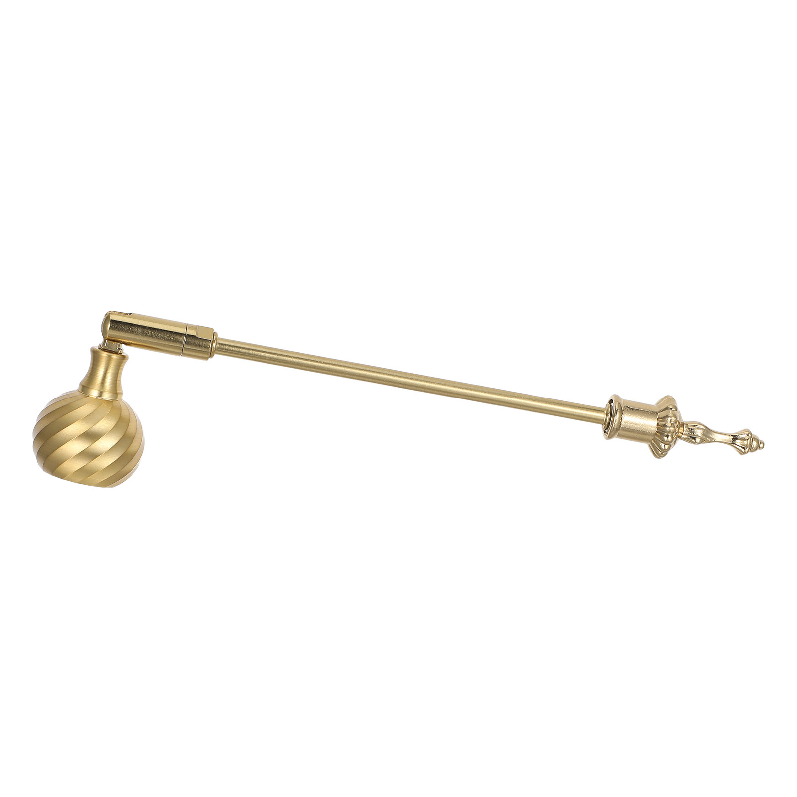 Wick Dipper Tool - ที่ดับเทียนทรงฟักทองวินเทจ ที่ดับไส้เทียนโลหะสไตล์เรโทร อุปกรณ์ควบคุมเปลวไฟแบบไร้ควันสำหรับเทียนในโถและเทียนชา