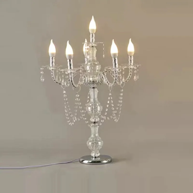 Candle Supplies Luxury - โคมไฟเทียนสไตล์โมเดิร์นสำหรับงานแต่งงาน โคมไฟตั้งโต๊ะสุดหรู โคมไฟเทียนตกแต่งห้องนั่งเล่น ของตกแต่งสวยงาม
