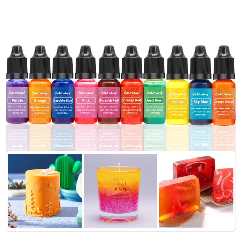 Candle Supplies Beeswax - 20สี10มล. เทียนเม็ดสีขี้ผึ้งถั่วเหลืองขี้ผึ้งเจลลี่เทียนสีย้อมสบู่ย้อมสีแบบทำมืออุปกรณ์ย้อมทำเทียน