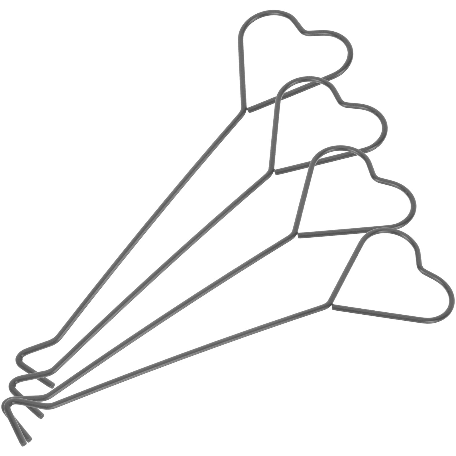 Wick Dipper Tool - ที่ดับเทียนด้ามยาว 4 ชิ้น ดีไซน์รูปหัวใจ ทำจากเหล็กแข็งแรง สำหรับดับไส้เทียนในขวดโหลและเทียนอโรมาเธอราพี