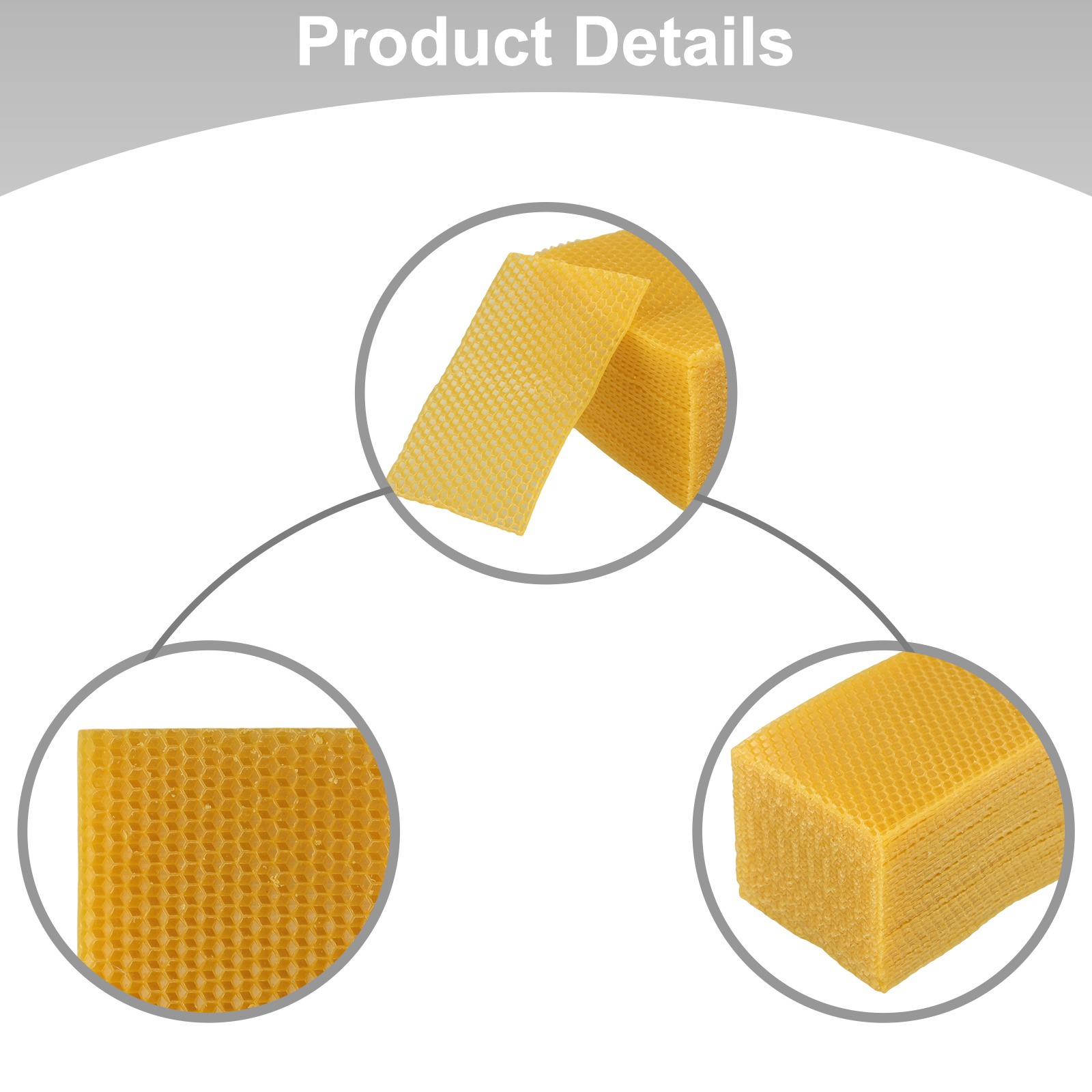 Candle Supplies Beeswax - แผ่นขี้ผึ้งสำหรับฐานรังผึ้ง แพ็ค 30 ชิ้น สำหรับงานประดิษฐ์และทำเทียน อุปกรณ์สำคัญสำหรับผู้เลี้ยงผึ้ง