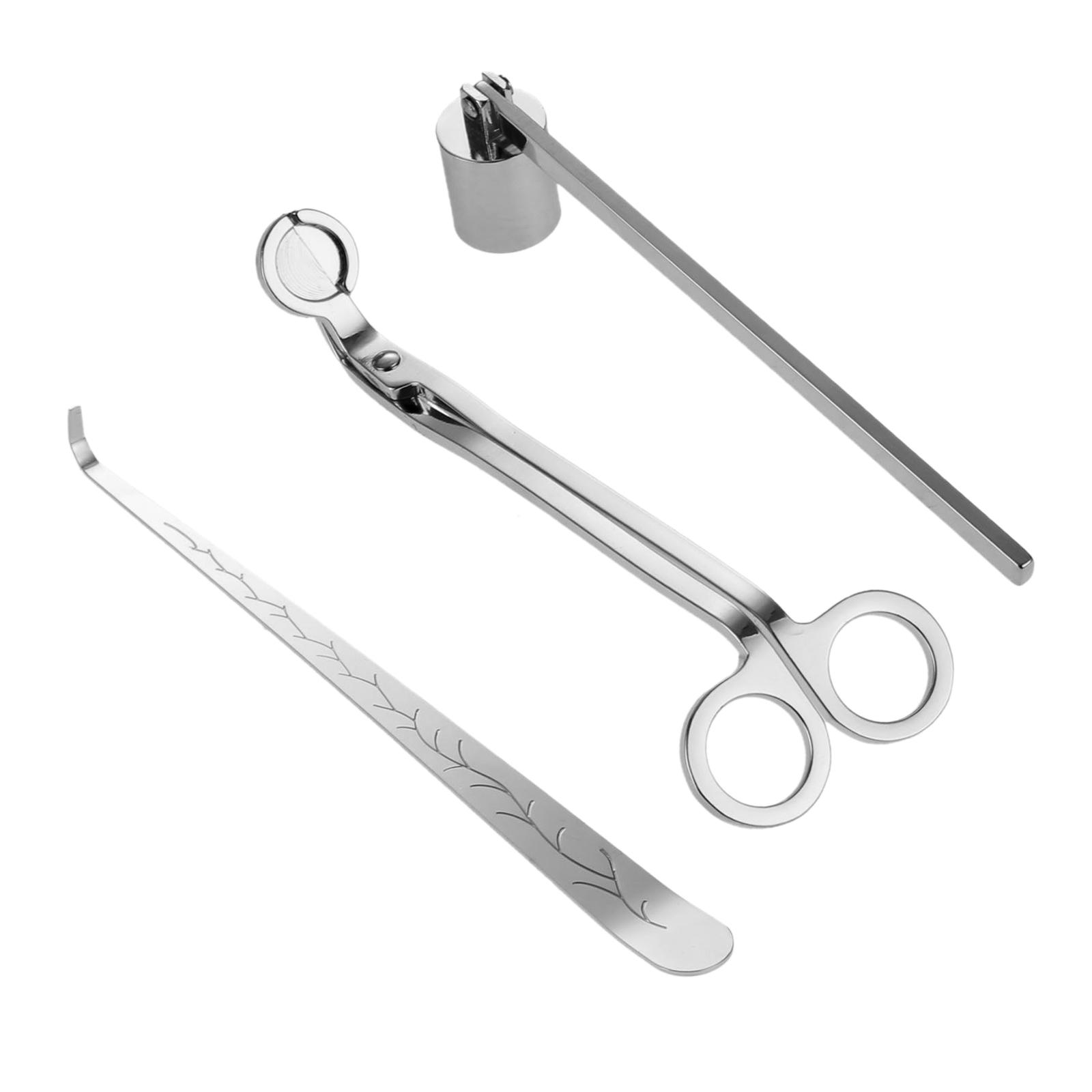 Wick Dipper Tool - ชุดอุปกรณ์เสริมสำหรับเทียน 3 ชิ้น, ชุดประกอบด้วยที่ตัดไส้เทียน, ที่จุ่มไส้เทียน, ชุดเครื่องมือสำหรับเทียน,
