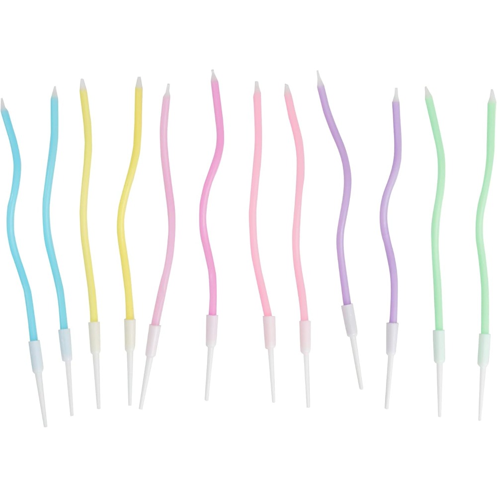 ชุดเทียนวันเกิดลายเกลียวสีรุ้ง - Supplies Of Candle บทวิจารณ์และราคา