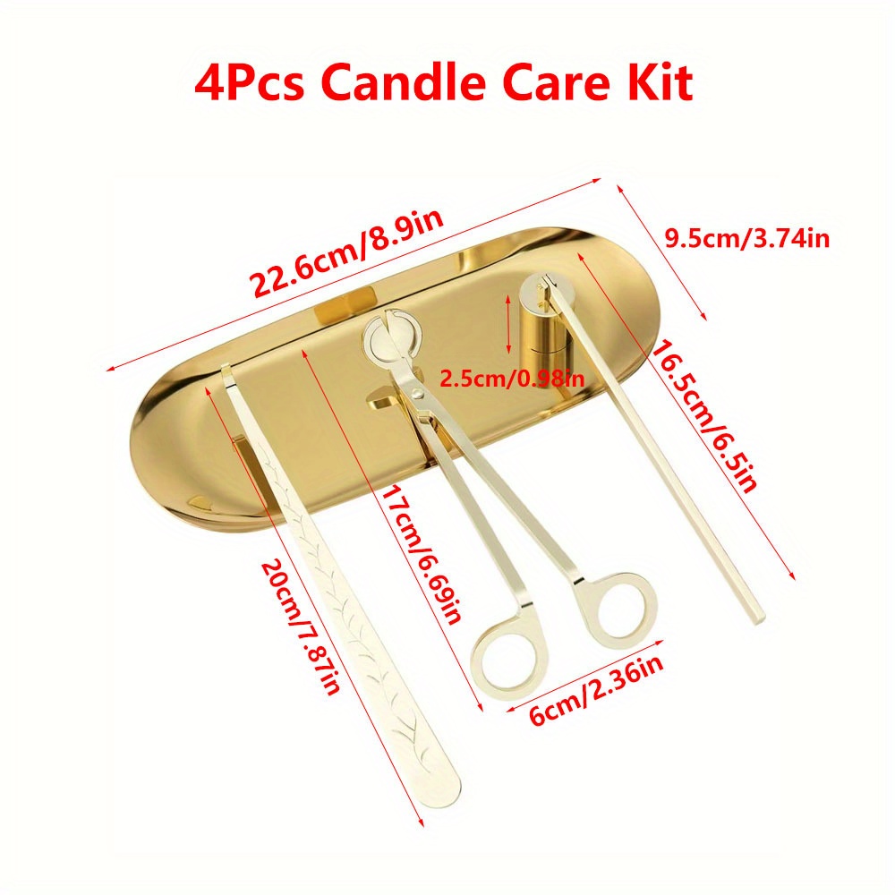 4 ชิ้น/เซ็ตหรูหราเทียนชุดดูแลส - Candle Making Supplies Kit บทวิจารณ์และราคา