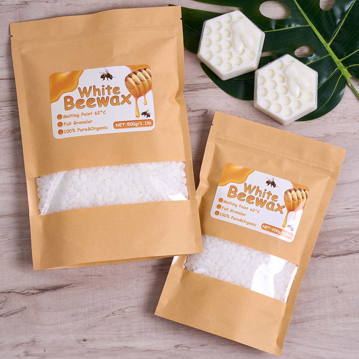 1000 กรัมขี้ผึ้งสีขาว DIY เทีย - Candle Supplies Beeswax บทวิจารณ์และราคา