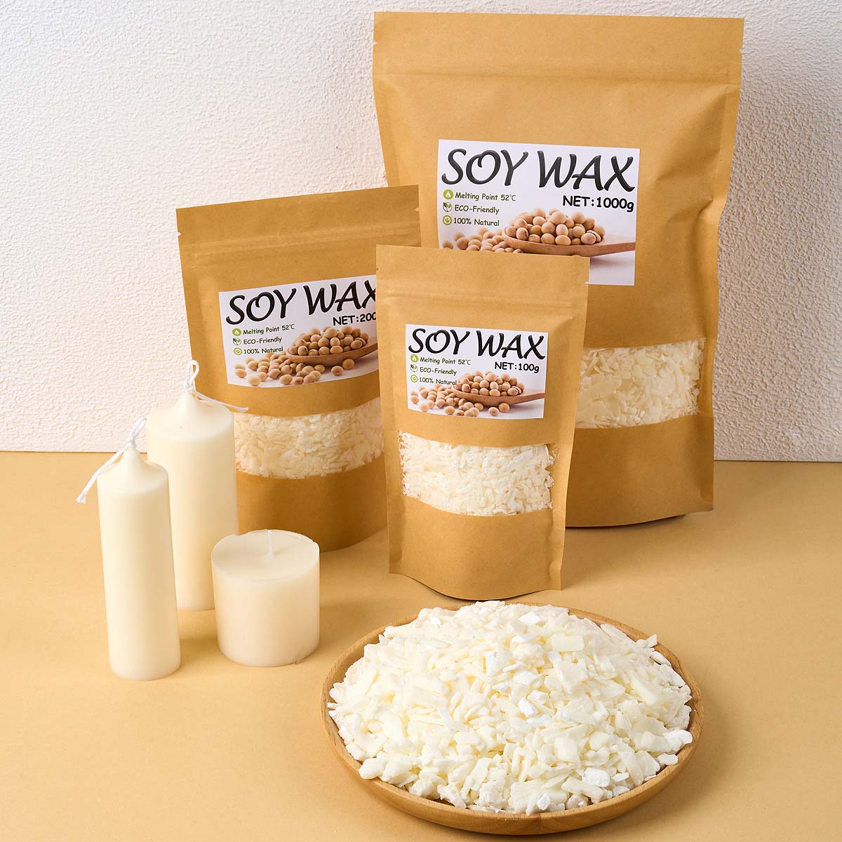 1 ปอนด์ขี้ผึ้งถั่วเหลืองสีขาวบ - Candle Making Supplies Kit บทวิจารณ์และราคา