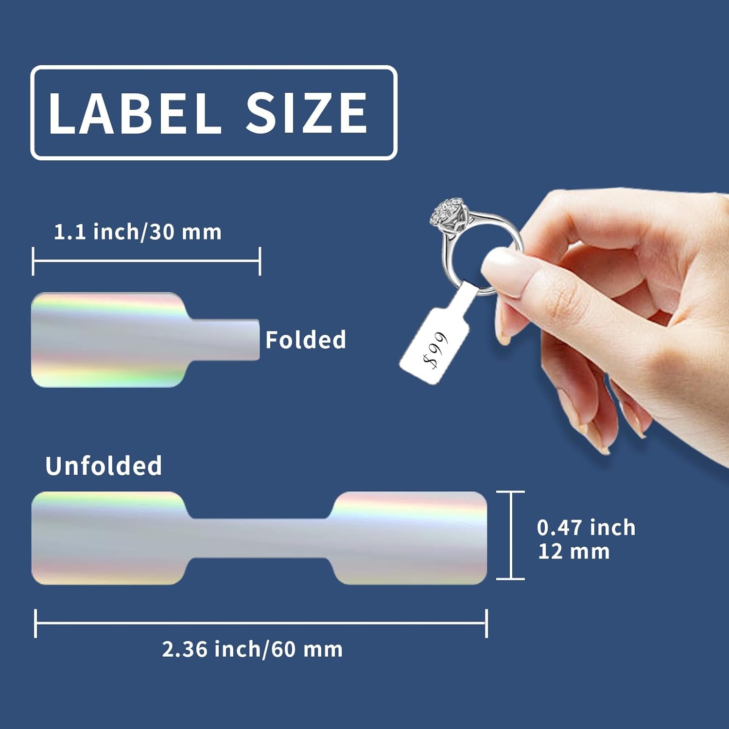 500 PCS/ม้วนกระดาษเปล่าราคาสติ - Kraft Hang Tag บทวิจารณ์และราคา