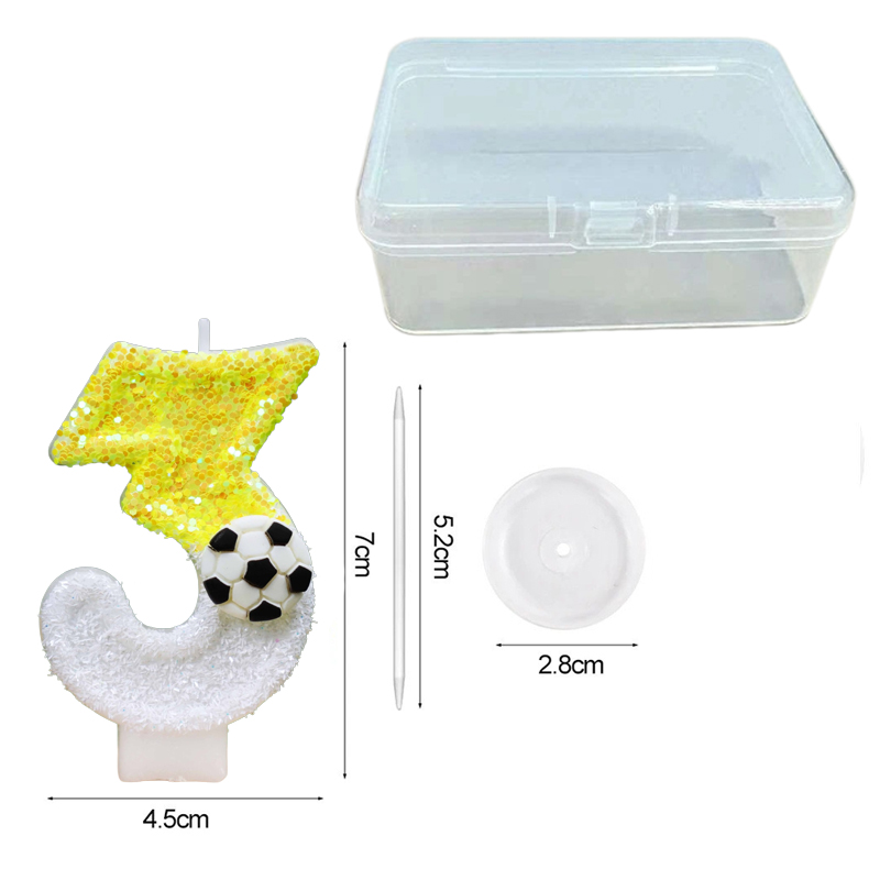เทียนวันเกิดดิจิตอลรูปฟุตบอลปร - Supplies Of Candle บทวิจารณ์และราคา