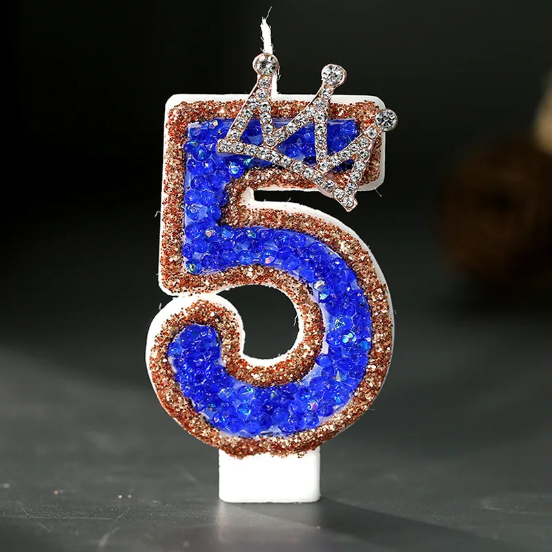 เทียนวันเกิดรูปมงกุฎสีน้ำเงินป - Candle Supplies Luxury บทวิจารณ์และราคา