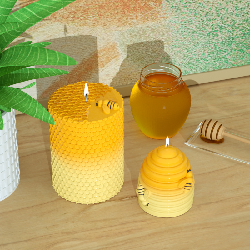เทียนแม่พิมพ์ซิลิโคน3D Beeรังผ - Candle Supplies Beeswax บทวิจารณ์และราคา