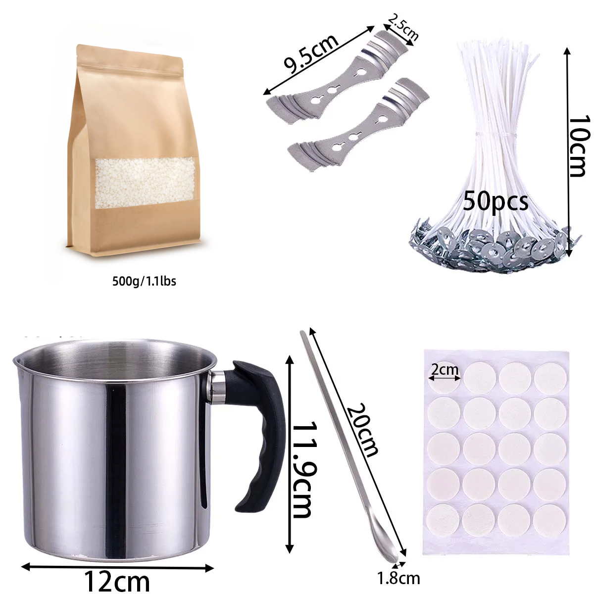 ชุดอุปกรณ์ทำเทียนหอม DIY พร้อม - Candle Making Supplies Kit บทวิจารณ์และราคา