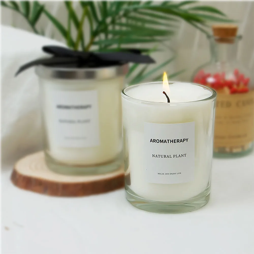 หรูหราแก้วเทียน Jar สีดําสีขาว - Candle Supplies Luxury บทวิจารณ์และราคา