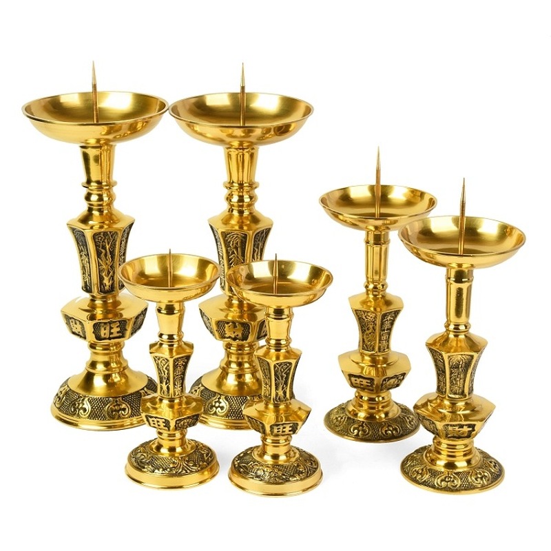 เชิงเทียนทองเหลืองหรูหราและสง่ - Candle Supplies Luxury บทวิจารณ์และราคา