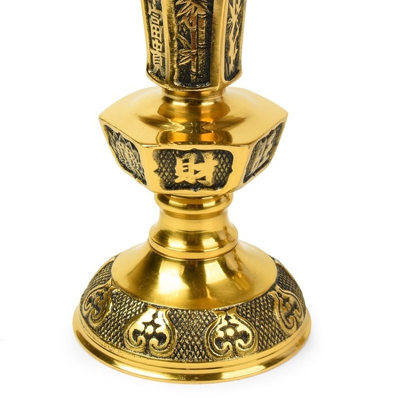 เชิงเทียนทองเหลืองหรูหราและสง่ - Candle Supplies Luxury บทวิจารณ์และราคา